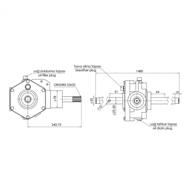 Snowblower Technical Drawing