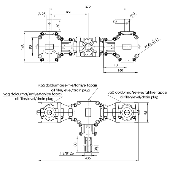 Fertilizer Spreader Technical Drawing