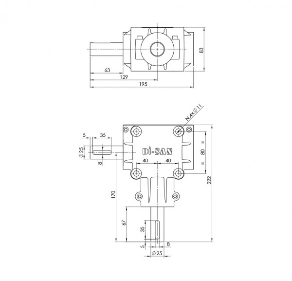 Hazelnut Harvesting Machine Technical Drawing