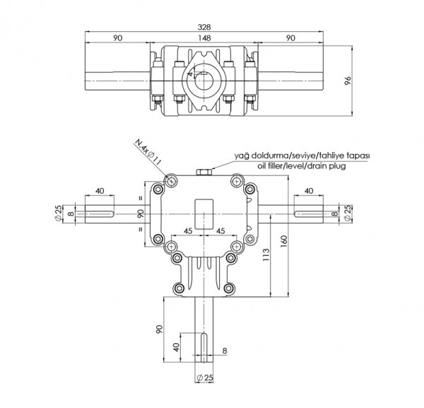 Fertilizer Spreader Technical Drawing