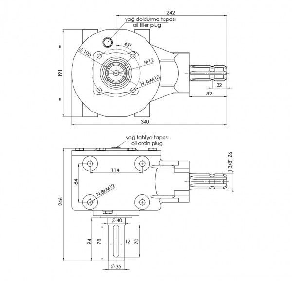 Grain Dryer Technical Drawing